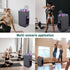 Yoga Mat Storage Racks with Wheels, Home Gym Holder, 2 Mesh Pockets, Holds 4 Mats, 2 Foam Rollers
