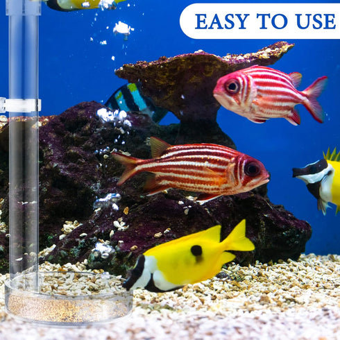 12 Pieces Shrimp Feeding Tube and Dish Set - 4 Acrylic Shrimp Feeding Tubes & Clear Bowls for Fish Tank Supplies