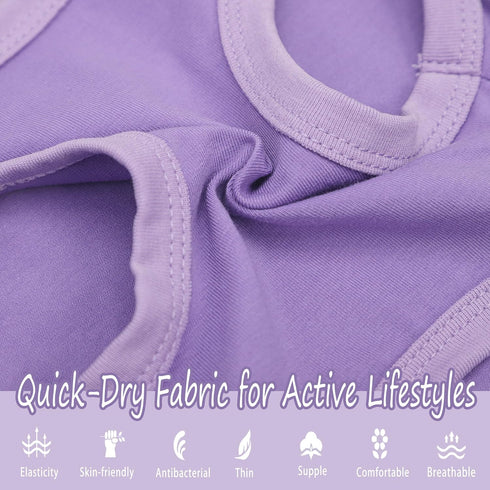 Dog Clothes Fashionable Sleeveless Pet Vest: 'Little Miss Sassy' Printed Cotton Dog Shirt, Ideal for Small, Medium, and Large Breeds, Ensuring Comfort and Breathability Purple 4XL