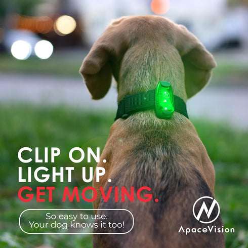 LED Safety Light (2 Pack) + Free Bonuses | Clip On Strobe/Running Lights for Runners, Dogs, Bike, Walking
