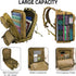 WOLT Tactical 45L Military Backpack for Men, Large 3 Day Assault Pack, Rucking Backpack for Hiking Survival (Khaki)