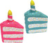 FOUFIT 87284 Birthday Cake Chew Toy for Dogs, 6", Blue