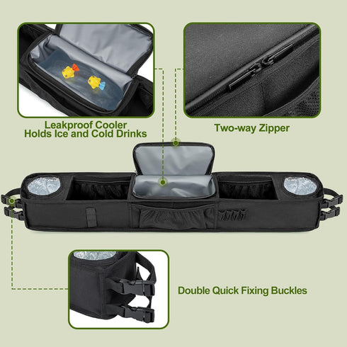 Golf Cart Inner Storage Tray - No-Drilling Front Storage Basket Compatible with EZGO Drive Club Car Kandi Golf Cart