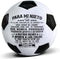 Uloveido High Performance Traditional Black White Soccer Ball, Birthday Christmas Gift for Son Daughter Grandson