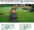 Dog Drag Bag for Paralyzed Rear Legs, Alternative Wheelchair for Dogs, Protects Chest and Limbs, Large