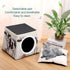 FekiLoot 3-in-1 Fashion Dairy Cow Capsule Pet Waterproof Removable Couch Pet Bed Foldable Cat Dog House Cat Dog Bed Cat