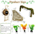 6 Hammock PCS Hermit Crab Accessories Large Bendable Moss Hermit Crab Climbing Toys Coconut Shell Hut with Ladder