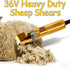 Lumirio 36V Trimmer 2 10ft Professional Dog Clippers for Grooming Thick Hair, Heavy Duty Sheep Shears for Cats Large