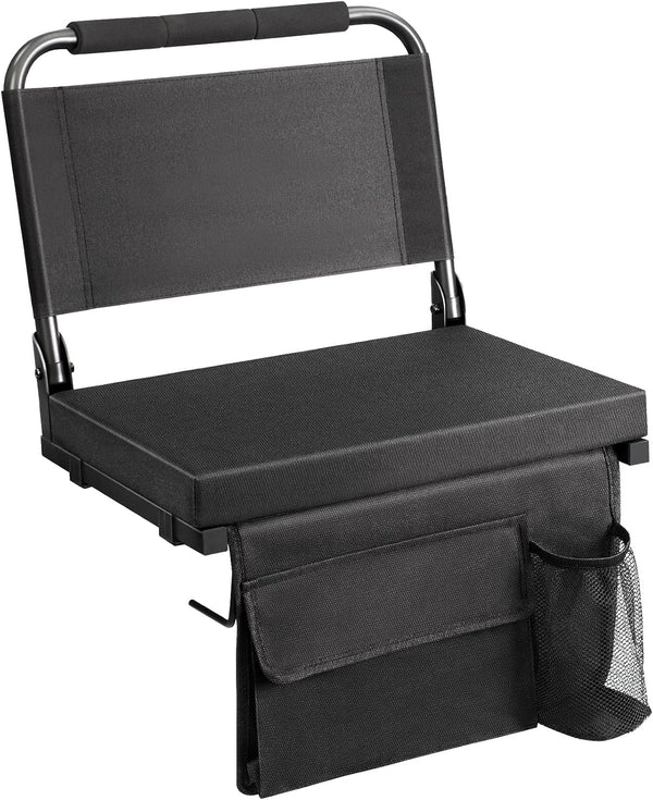 Maeytau Stadium Seats for Bleachers with Back Support, Portable Bleacher Seats with Thick