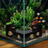 HekouJiub Black Aquarium Cave- Dual-Entrance Fish Tank Tunnel for Aquarium Shrimp & Fish Hideout Underground Tunnel
