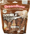 Dreambone Double Protein Chews, 10 Count, Made with Real Chicken, Sirloin and Peanut Butter