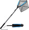 PLUSINNO Fishing Net, Durable Nylon Material Mesh, Foldable Collapsible Telescopic Pole Handle for Safe Fish Catching