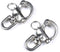 Mxeol Quick Release Bail Rigging Swivel Eye Snap Shackle, Stainless Steel Clip for Sailing Boat Marine