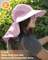 Women's Hiking Hat, Wide Brim with Large Neck Flap, UPF 50+ Sun Protection
