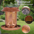 Bird Feeders for Outdoors, Solar Lanterns Waterproof Bigfoot Hanging Garden Decor for Yard, Patio, Lawn (Sasquatch