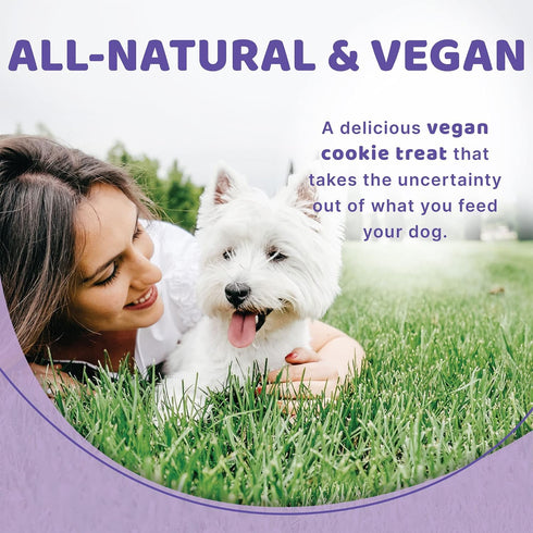 Halo Plant-Based Dog Treats with Peanut Butter and Banana, Vegan Dog Treat Pouch, 8oz bag