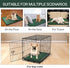 Wittop Pets,Cozy Dogs,30 20 inch,Green Washable Dog Bed Plush Orthopedic Outdoor Crate Mat with Non-Slip Bottom,Luxe