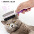 Pet Grooming Brush - Two-Sided Design for Dogs, Cats & Other Animals with Fur Detangling Pins & Coat Smoothing Slicker