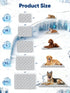 2.0, 36"*27" (Q-Max>0.5), Summer Rywell Dog Cooling Mat Elegant Grey, Thick & Durable Cooling Mat for Large Dogs