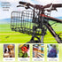 Hamiledyi Folding Bike Basket - Lift-Off Front Bike Basket with Handles, Easy Installation Rear Cargo Rack for Mountain