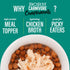 Tiki Cat Born Carnivore Complements Wet Cat Food Topper, Chicken & Salmon, 2.1 oz Pouch, 12 Count