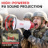 Pyle Portable Bullhorn Megaphone Speaker, 30W Power with Built-in Siren & Voice Recorder, 800 Yard Range