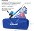 Kids Fishing Pole and Tackle Box, Rod and Reel Kit with Net, Travel Bag, Beginner’s Guide