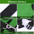 BOAO 3 Pieces Adjustable Chicken Harness and Leash Set, Spring Summer Breathable Comfortable Elastic Hen Vest (Black,