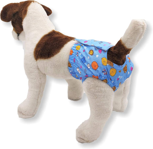 Pack of 2 Sanitary Pants Dog Female Diapers Cotton for Small Pet Cat (S: Waist: 10" - 13")