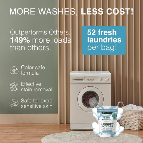 47oz 94 Good Natured Brand | Pet Stain & Odor Remover for Laundry | Pet Laundry Detergent for Dogs Beds, Cat Pee