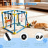 8 19.5" Puppy Play Gym with Hanging Toys - Indoor Jungle Gym for Small Dogs, Interactive Enrichment Activity Center