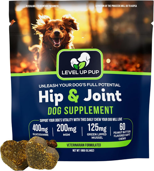 Level Up Pup LVL Up Pup Dog Joint Supplement for Senior Dogs Hip & Joint