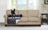 Brilliant Sunshine Premium Grey Silky Velvet Pet Sofa Bed, Waterproof Washable Couch Protector with Removable Bolster