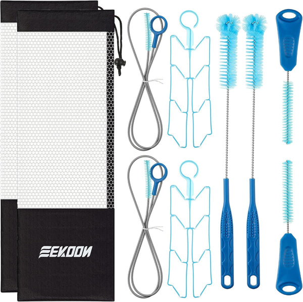 Hydration Bladder Cleaning Kit, Water Bladders Cleaner Set with Long Brush, Valve Brush, and Drying Frame