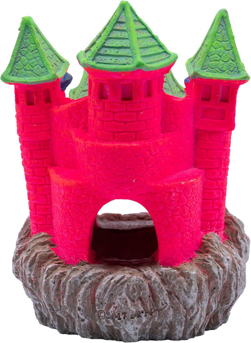 GloFish Extra Large Castle Ornament, 1 Count, Aquarium Decor