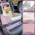 25lbs PETSFIT Dog Car Seats for Small Dogs, Portable Puppy Car Saet for Car with Clip-On Leash, Adjustable Straps