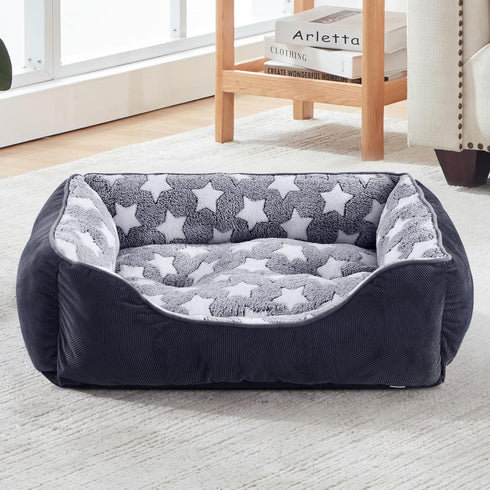 GASUR Rectangle Dog Bed for Large Dogs - Cozy Washable Orthopedic Dog Sofa Bed, Sturdy Anti-Slip Bottom, Soft Calming
