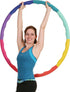 Weighted Hula Hoop, ACU Hoop 3L - 3.3 lb Large Weight Loss Fitness Workout Sports Hoop with Ridges, Rainbow Colors