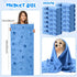 Tatuo 12 Pcs Microfiber Dog Grooming Towels - 28 x 55 Inch, Quick Drying Bath Towels for Small Medium Large Dogs (Blue,