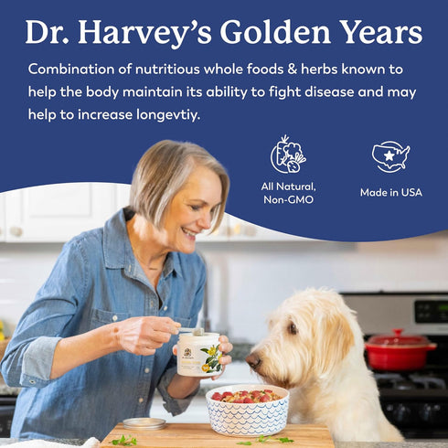 Dr. Harvey's Golden Years Geriatric Herbal Supplement for Senior Dogs, 7 Oz