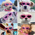 Enjoying Dog Goggles for Small Breed, UV Protection Sunglasses, Windproof, Dustproof, Adjustable Straps, Pink