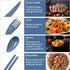 Large Reusable Travel Utensils Set with Case, Plastic Silverware for Adults, Portable Cutlery Set for Daily Use (Dark