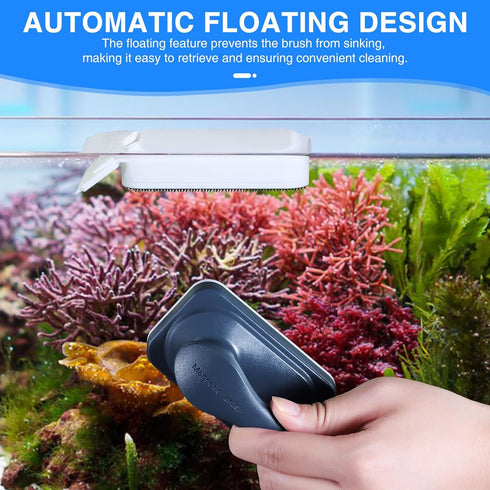 2 0.25-0.625Inch fishkeeper Aquarium Strong Magnetic Glass Cleaner Brush, Fish Tank Algae Magnet Cleaning Tool