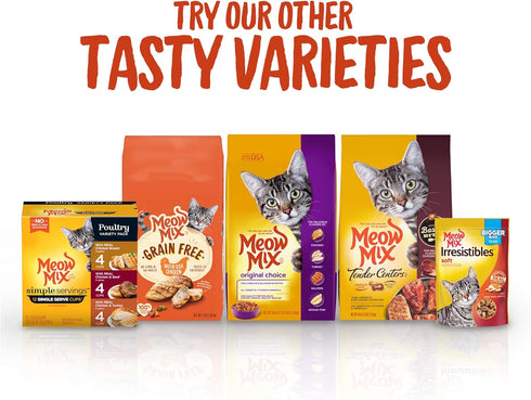 Meow Mix Original Choice Dry Cat Food, 18 Ounce (Pack of 6), Complete & Balanced Nutrition