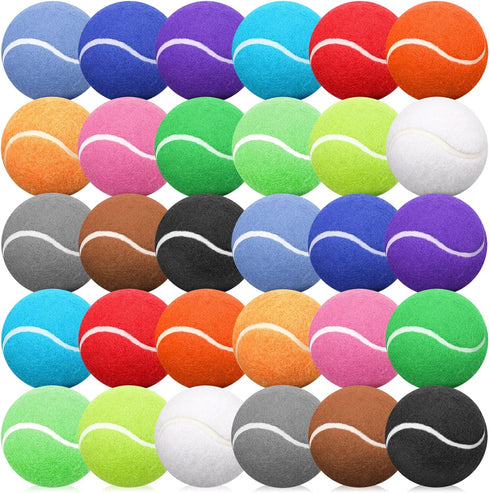 30 Pieces Dog Tennis Balls, Pet Tennis Ball Dog Balls for Training, Mini Tennis Ball Cat Toy for Large Medium Small Dogs