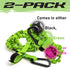 Gradient Fitness 2 Pack Kayak Paddle Leash - 5-8 Feet Stretchable Paddle Strap with Carabiner Secure Lanyard Rope