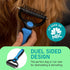 Maxpower Planet Pet Grooming Rake and Dematting Comb for Dogs - Dog Grooming Supplies, Undercoat Rake for Dogs, Cats