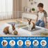 2 Pack Chinchillas WUWEOT Large Rabbit Litter Box, Shallow Bunny Restroom Litter Tray, Small Animals Litter Pan Toilet