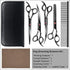 TINMARDA 6 1, 6CR Professional Dog Grooming Scissors Kit Black in Dog Shears for Grooming Premium Stainless Steel