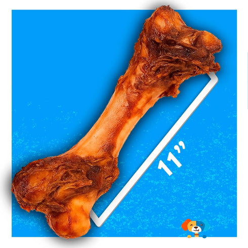 (5 Pack) Jack&Pup Jumbo Pork Femur Bones for Dogs Long Lasting | Gourmet Beef Dog Bones | Single Ingredient, Savory